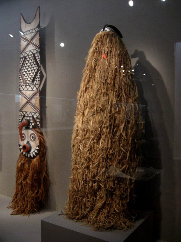 A raffia costume from Burkina Faso
