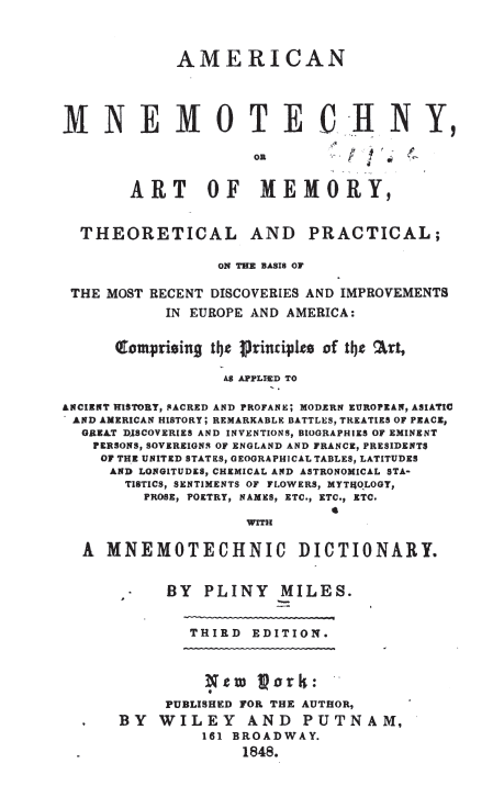 American Mnemotechny
