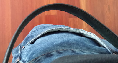 Belt showing weight loss
