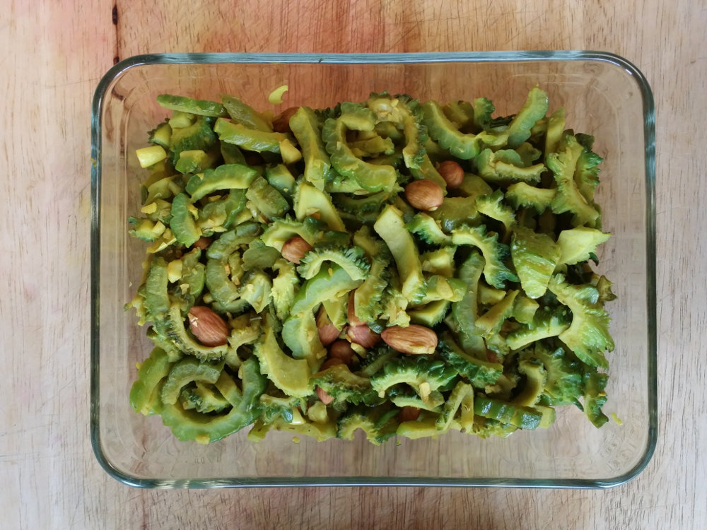 Bitter melons and almonds