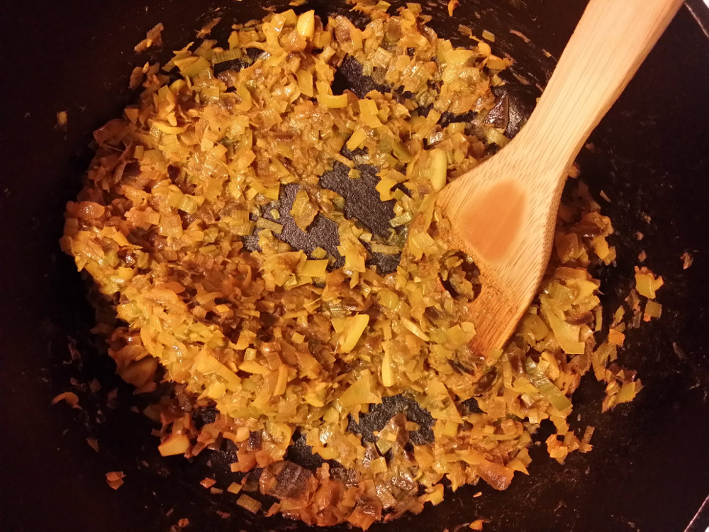Sautéed leeks