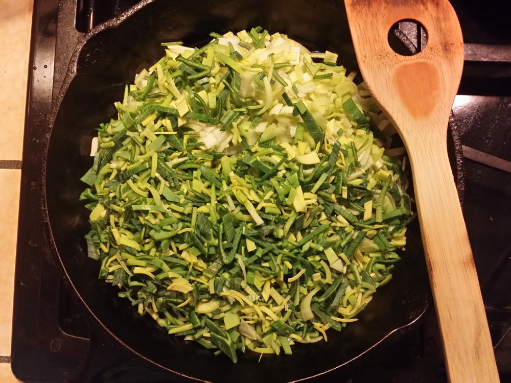 Sautéed leeks